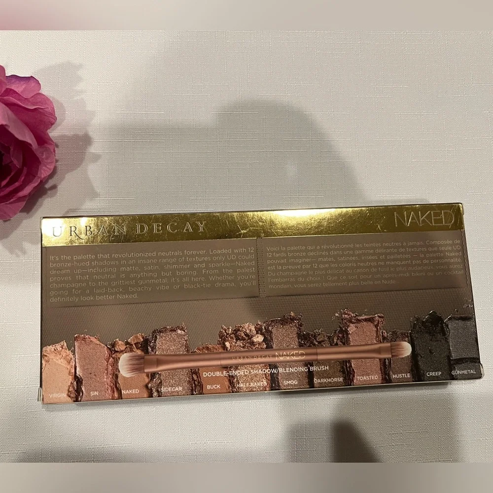 Urban Decay Naked Eyeshadow Palette ORIGINAL NEW Rare HTF 12 Shades Brush